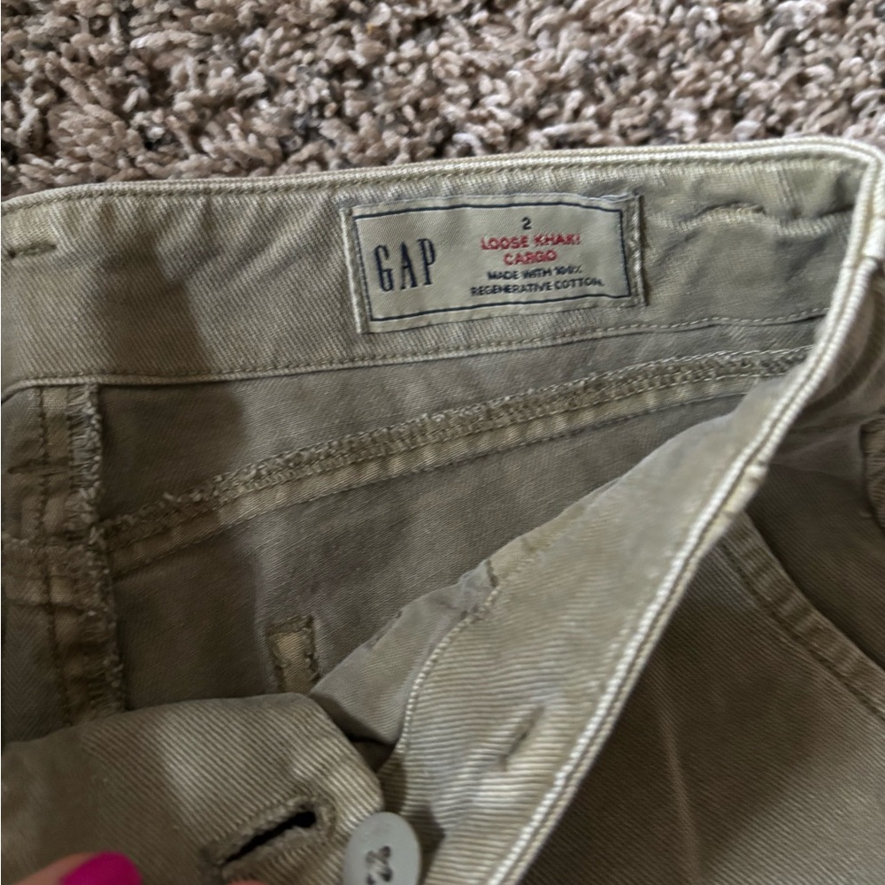GAP Green Cargo Pants Relaxed Fit
